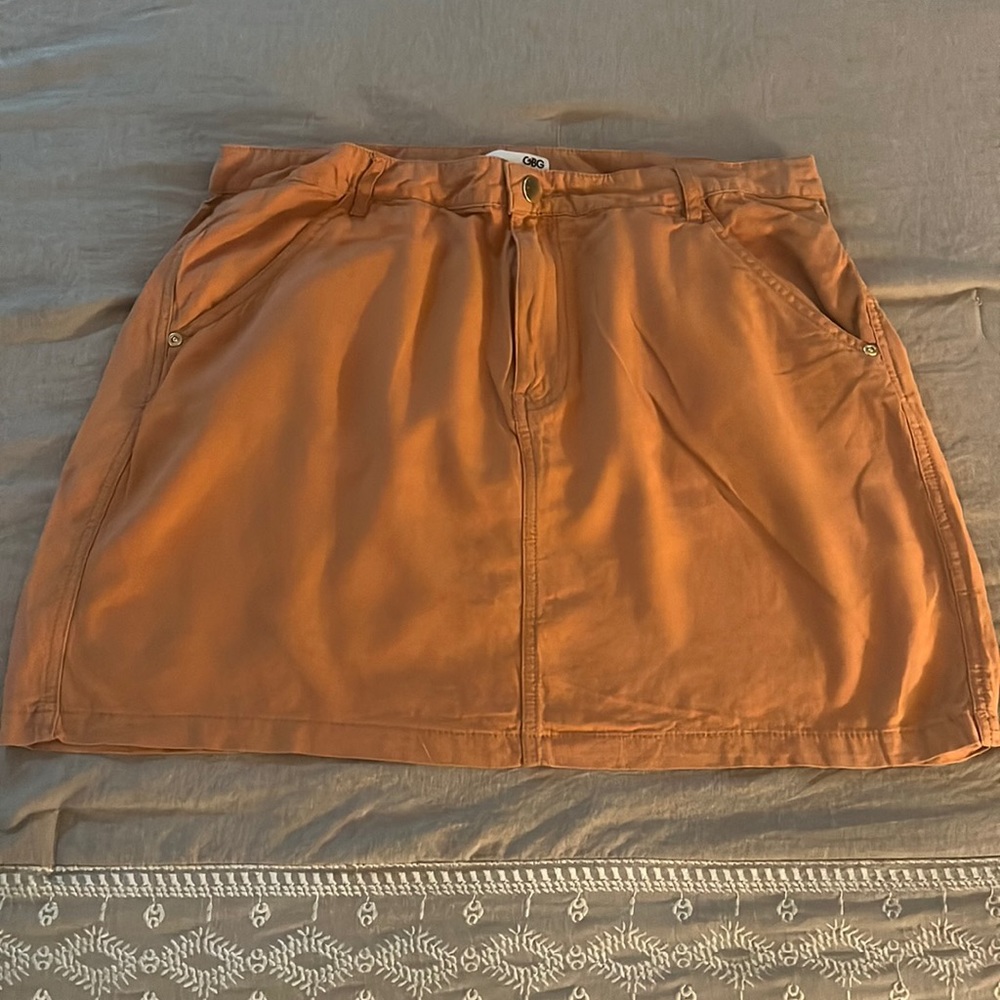 Mustard color mini skirt from G by guess